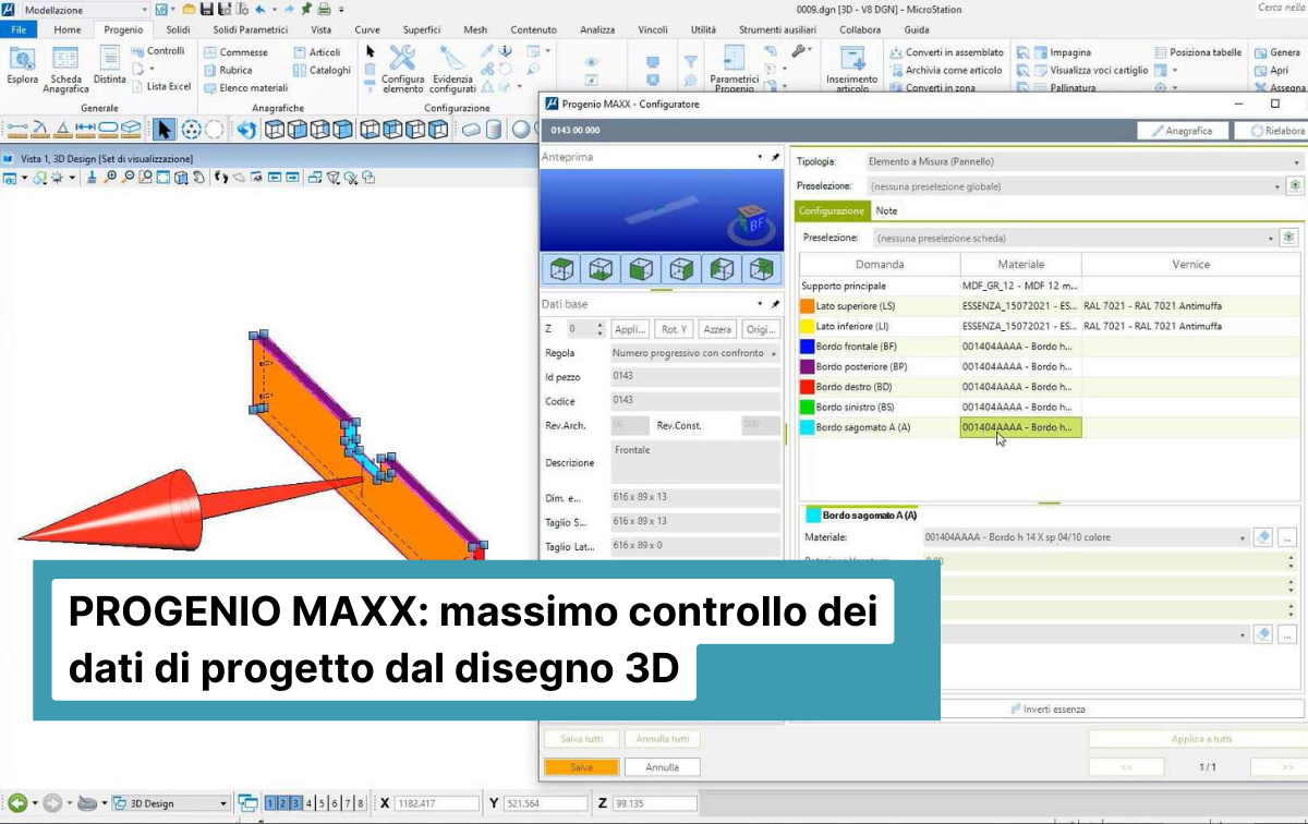 Elementi sagomati con PROGENIO MAX